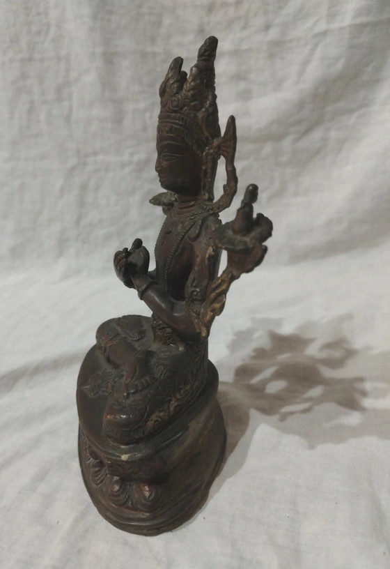 Image 1 of Divinité bouddhiste himalayenne en geste mudra