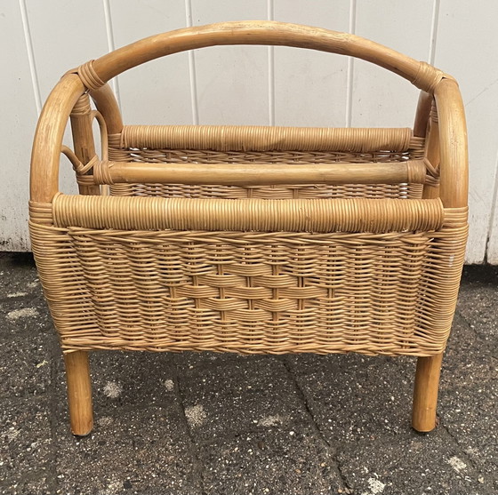 Portariviste Vintage in Rattan (photo 2 of 5)