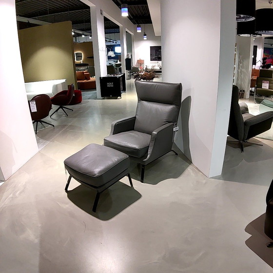 Image 1 of Natuzzi Clemmie Sessel mit Hocker