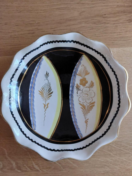 Vintage Gouda Steingutschale, 1950er Jahre. – schalen, Ceramic