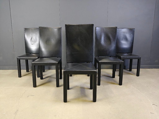 Sillas de comedor Arcalla de Paolo Piva para b&b Italia, años 80