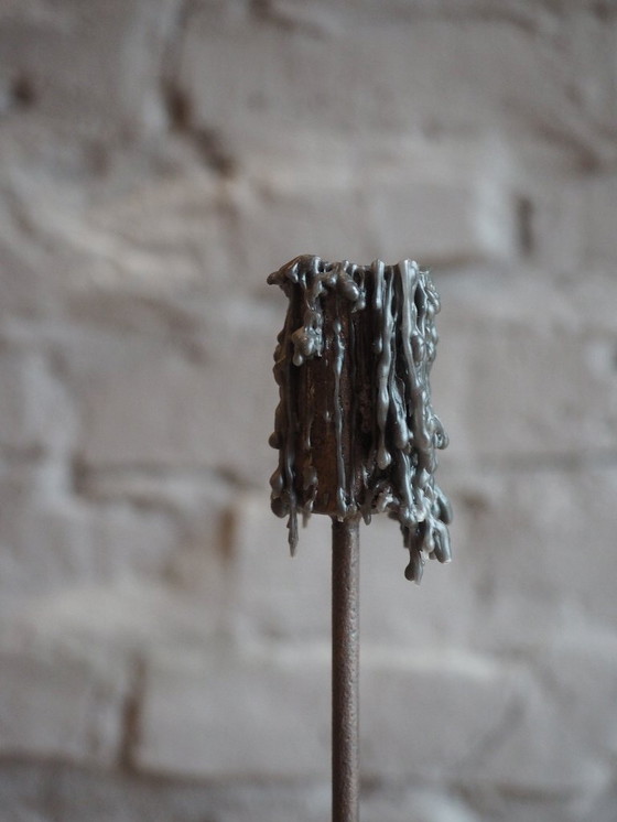 Image 1 of Candelabro de hierro forjado, hecho a mano.