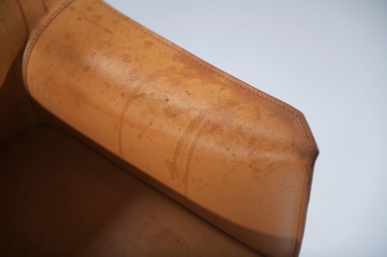 Image 1 of Stunning natural leather Cab 413 dining chair by Mario Bellini for CASSINA Italy