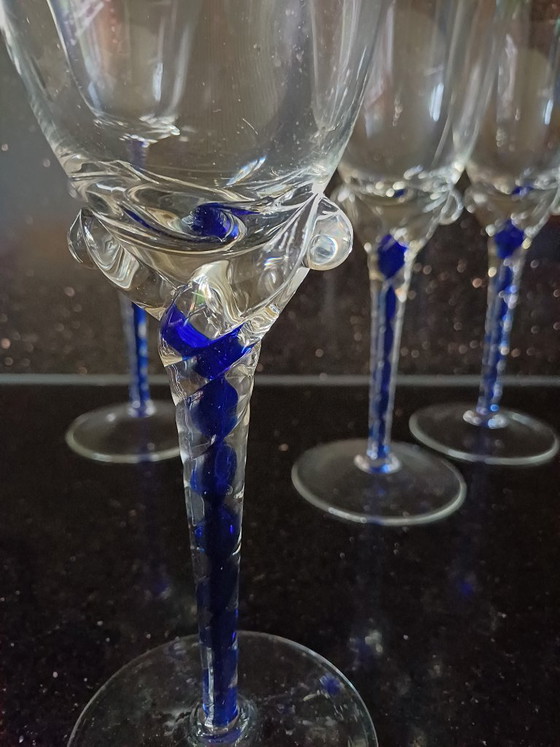 Image 1 of Boheems crystal wijnglazen 