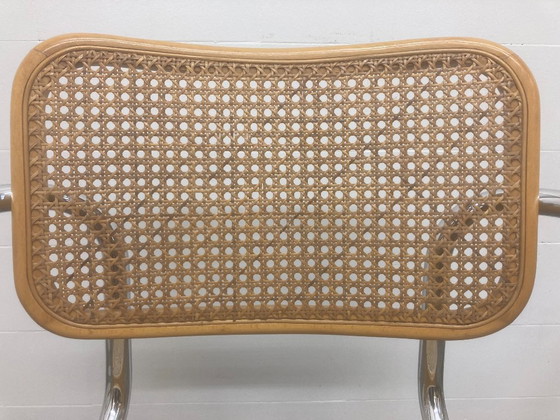 3 X Vintage Cesca Breuer – Merk onbekend, Eetkamerstoelen, Wood, Rattan (photo 5 of 17)