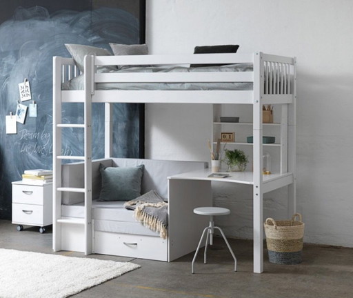 Ensemble design pour enfant lit/bureau/coin canapé + lit gigogne