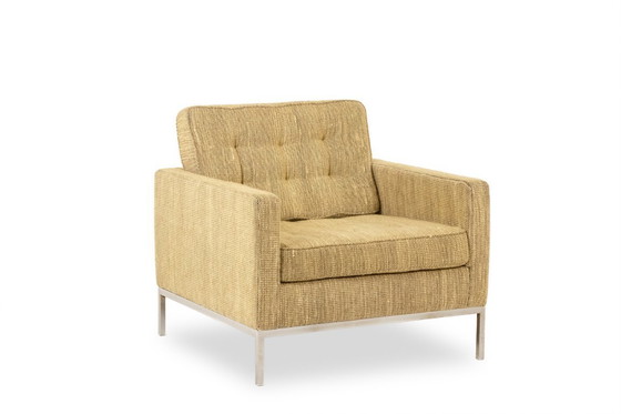 Image 1 of Florence Knoll, voor Knoll. Sofa en twee fauteuils. Jaren 60-70.
