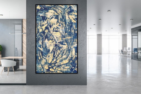 Jürgen Angeler - Blue Golden Seahorse – Paintings & Drawings, Canvas (photo 17 of 30)