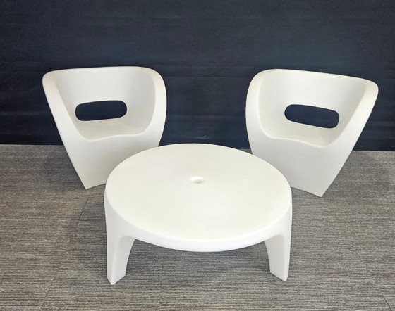 Set de recepción de diseño Moroso Little Albert, Conjuntos de jardín, Plástico, Blanco, Modern (foto 12 de 15)