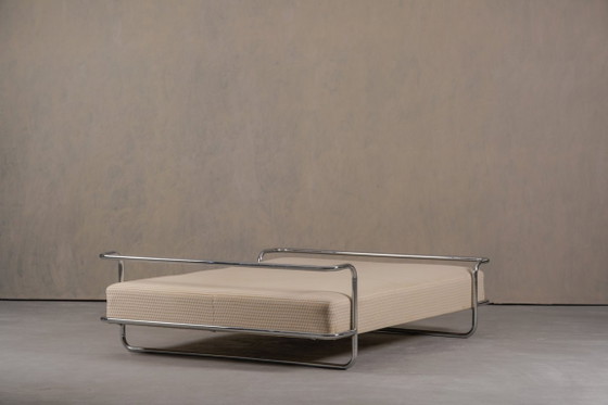 Image 1 of Letto king size vintage "Kromvik" cromato di Knut Hagberg per IKEA, Svezia, anni '80