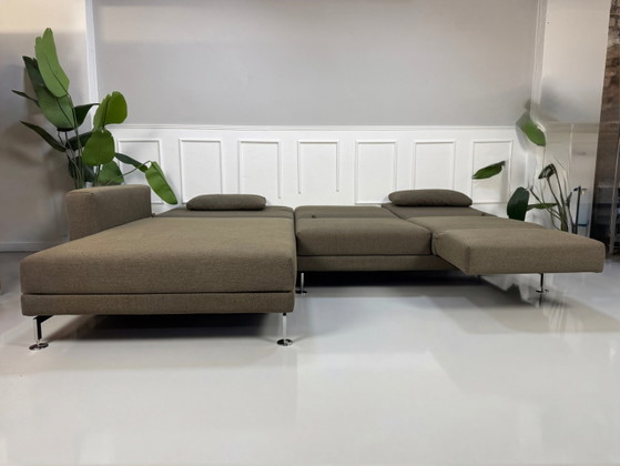 Image 1 of Brühl Moule Ecksofa Stoff Sofa Grau Braun Schlaffunktion