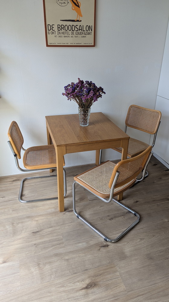 Image 1 of Set aus 3 Marcel Breuer Rattanstühlen B32