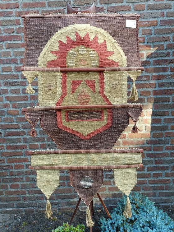 Image 1 of DON FREEDMAN Entwurf 1970 Wandteppich Naturtextil