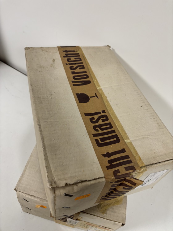 Image 1 of ¡Nuevo en caja! Juego de 2 lámparas de pared Kaiser Leuchten (modelo 11-1560-2111), cristal de Murano texturizado.