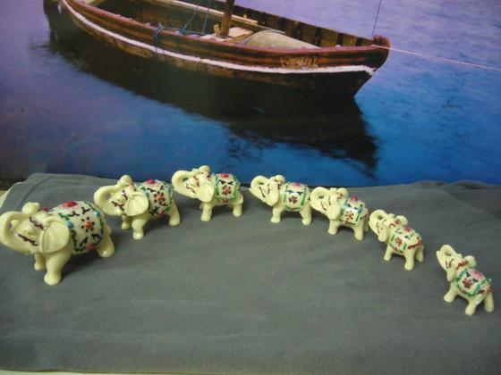 Image 1 of SET DI ELEFANTI DI ARTI CINESI DI YI LIN