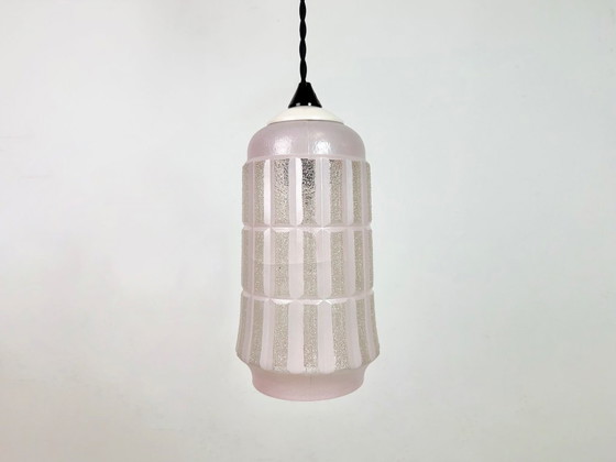 Image 1 of Vintage Glass Ceiling Light, 1970s