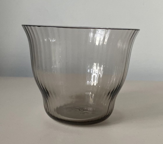 Image 1 of Quattro bicchieri da acqua fumé soffiati a mano in stile Art Déco