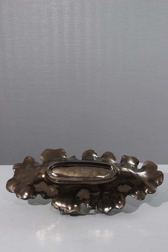 Image 1 of Grande coupe à fruits céramique vintage forme libre Ceramidi Marseille 1950s