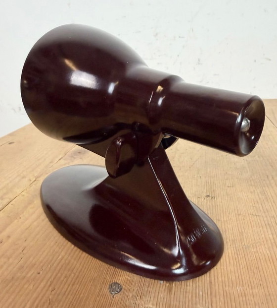 Image 1 of Applique vintage in bachelite marrone di metà secolo, anni '50