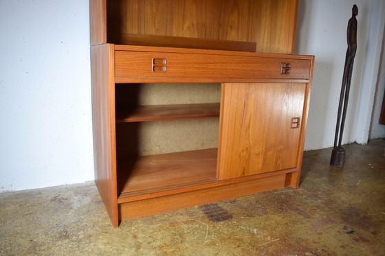 Image 1 of Commode haute Erik Brouer en teck danois des années 1960, style vintage milieu du siècle