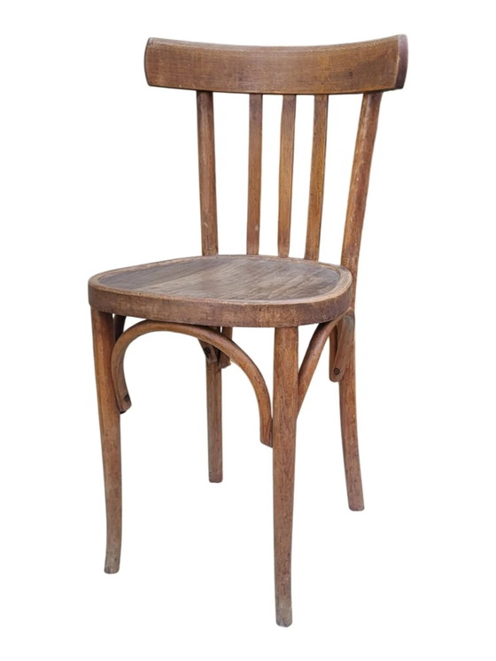 Bistrostuhl aus Bugholz im Thonet/Baumann-Stil, Frankreich, Mitte des 20. Jahrhunderts. – Esszimmerstühle (photo 11 of 11)