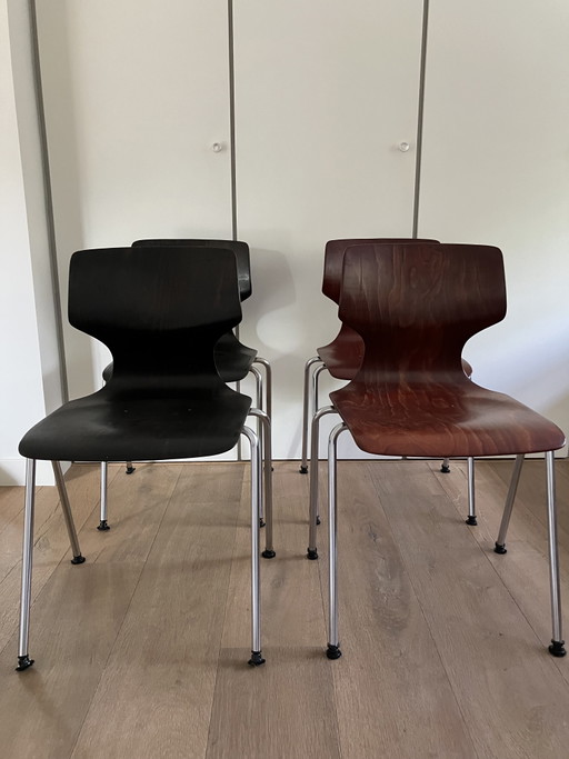 Flöttoto plywood pagholz chair 4 pieces