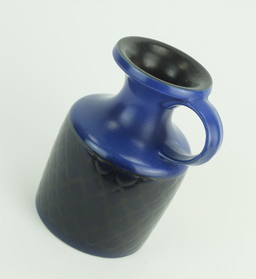 VASO in ceramica anni '70 keruska "azur" decor modello 101 fatto a mano in Germania modello 101