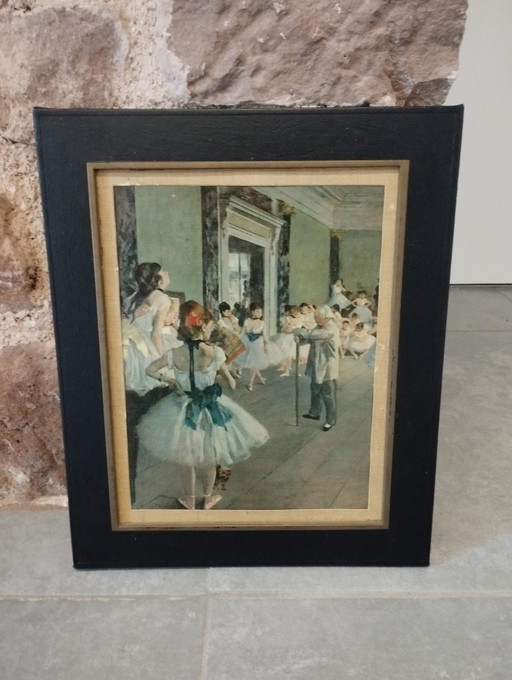 Painting by Edgar Degas, The Dance School