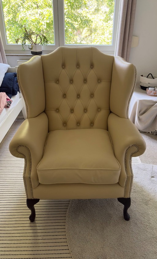 Fauteuil Chesterfield Von Wilmowsky - Brighton - Excellent état – Leather