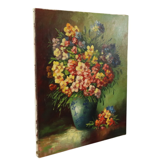 Image 1 of Bunte Blumen Stilleben Malerei