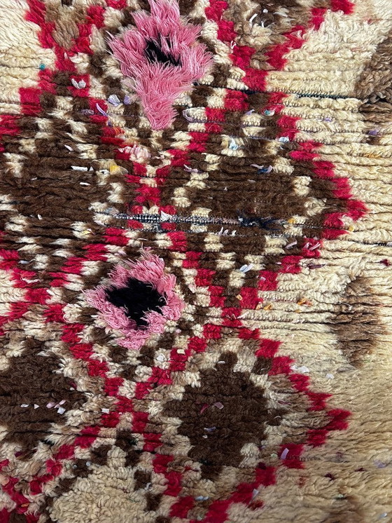 Image 1 of Mid-CENTURY MODERN MOROCCAN BERBER WOOL RUG 