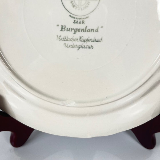 Image 1 of Set of 2 Villeroy & Boch "Burgenland" dessert plates, blue