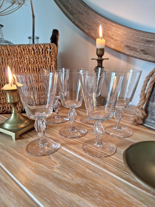 Vintage Crystal Aperitif Glasses