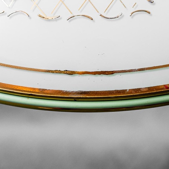 Image 1 of RUNDER HÄNGEKRONLEUCHTER AUS DEN 1950ER JAHREN