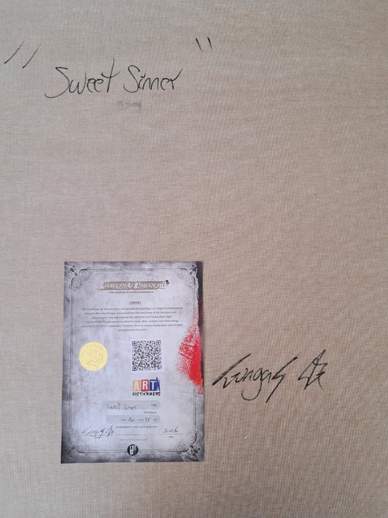 Image 1 of GONGAS - Sweet Sinner - Artist canvas