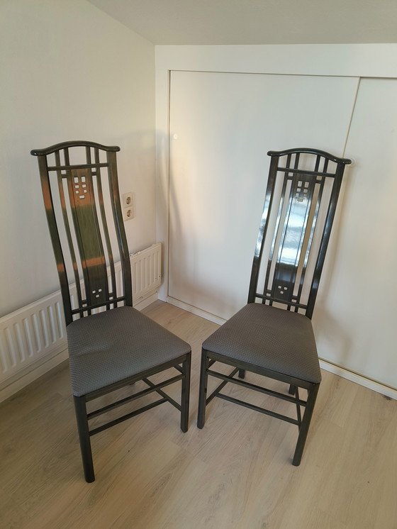 Image 1 of 4 Esszimmerstühle von Giorgetti Umberto Asnago