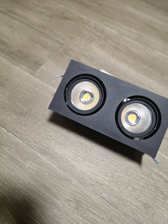 Spot Encastré Double LED MODULAR LIGHTING Marcel + Driver TCI, Aluminium, Noir (photo 5 sur 12)
