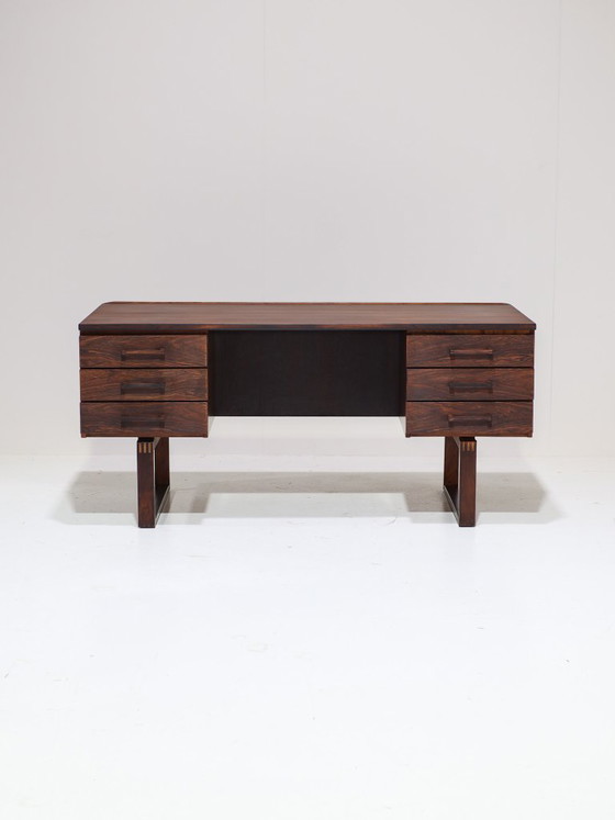 Image 1 of Vrijstaand bureau Jensen & Valeur Dyrlund palissander 1960s