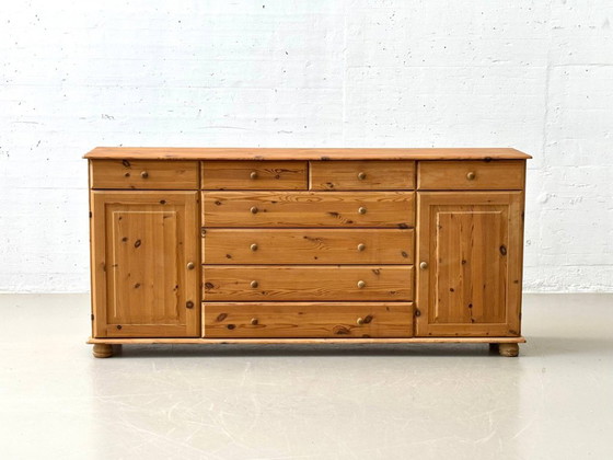 Image 1 of Elegant sideboard made of pine wood, Switzerland, 1990s