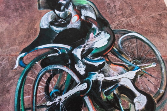Image 1 of Francis Bacon – Porträt von George Dyer auf einem Fahrrad, 1966 – 70 × 100 cm