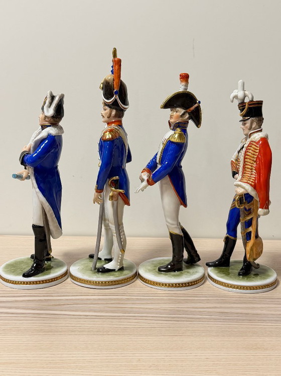 AK Kaiser - Napoleon's Marshals - Glazed Porcelain - 1970s, Sculpture, Blue (photo 2 of 15)