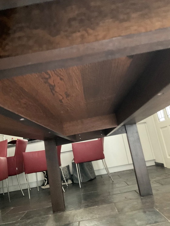 Mooie Eiken Eettafel – Wood (photo 4 of 5)