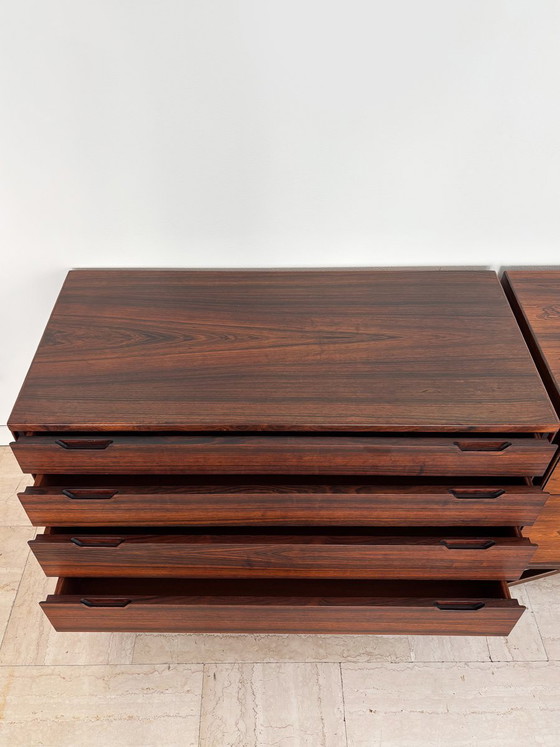 Dark wood Chest of drawers by Svend Langkilde, Denmark, 1960s, set of 2, Scandinavian (photo 8 of 23)