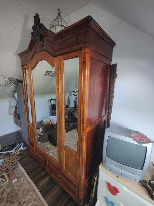 Kledingkast met spiegels en kuif – demontabel