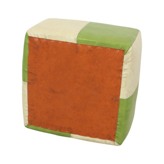 Image 1 of Vintage Square Footstool Skai