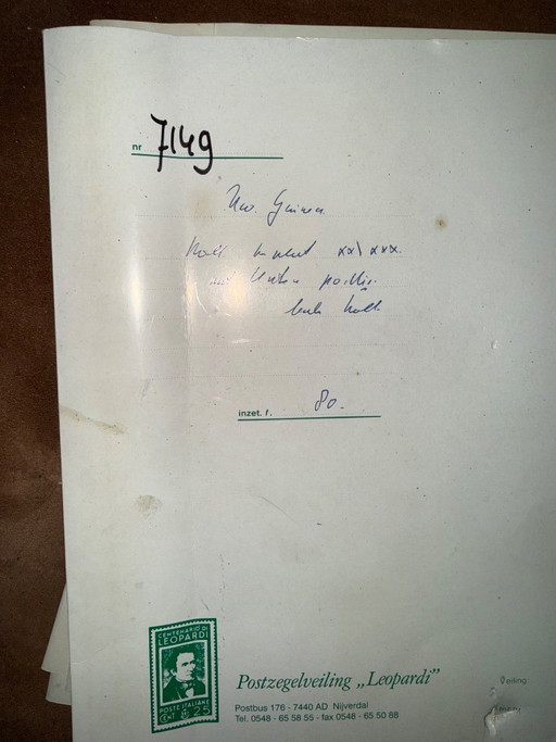 Postzegelcollectie Nieuw-Guinea