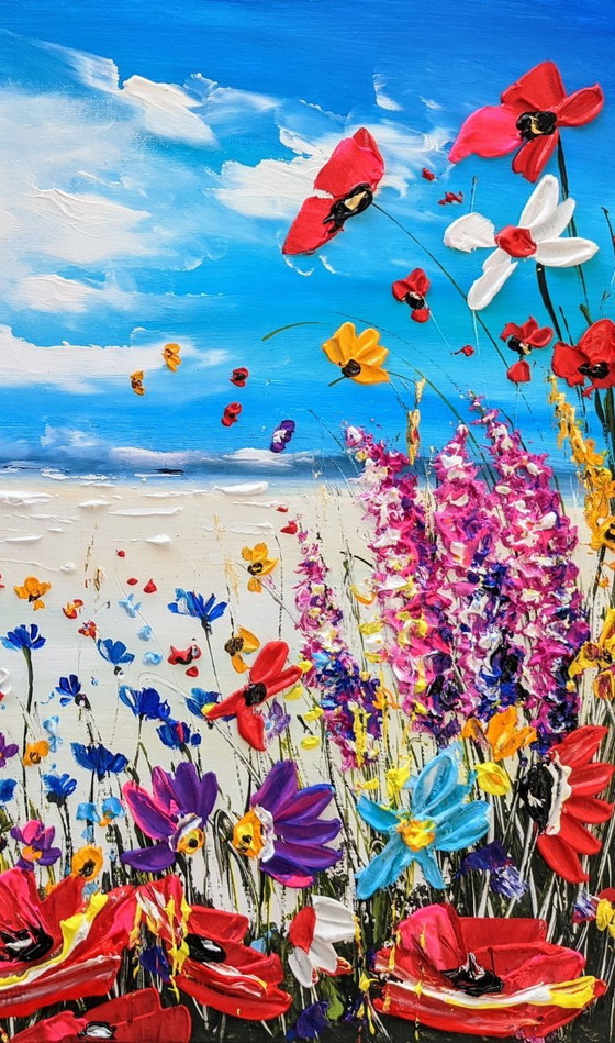 Evelina Vine - Flower Tango - Artist's Painting – Paintings & Drawings, Canvas (photo 3 of 9)