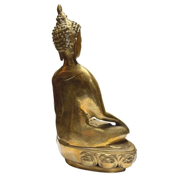 Buda Tibetano de Bronce Dorado al Fuego – Siglo XVIII–Principios del XIX – Lote 424 – Esculturas (photo 4 of 10)