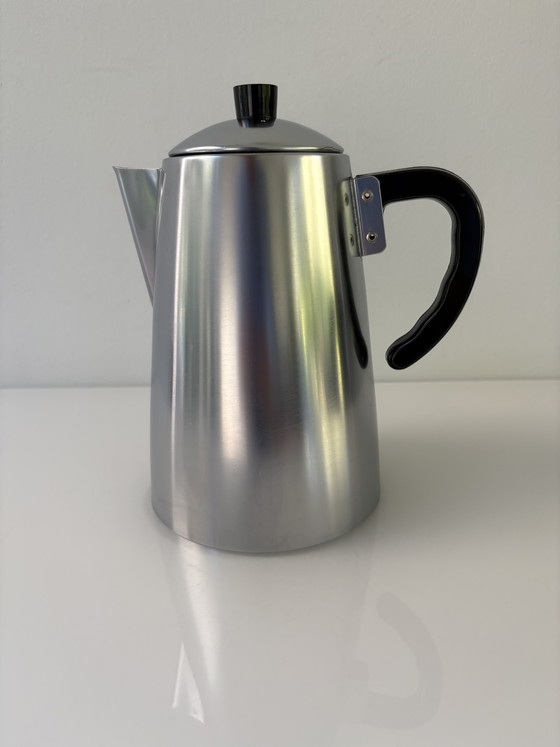 Image 1 of Caffettiera vintage anni '70 in acciaio inox a doppia parete, marca Daalderop