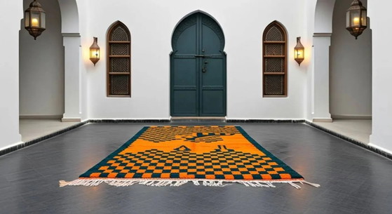 Tapis marocain naturel fait main 3 x 2 m – Wool, Modern (photo 3 of 13)